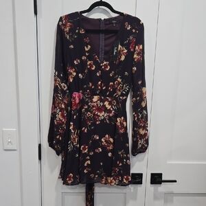 Lulu's Purple Dress with Bishop Sleeves